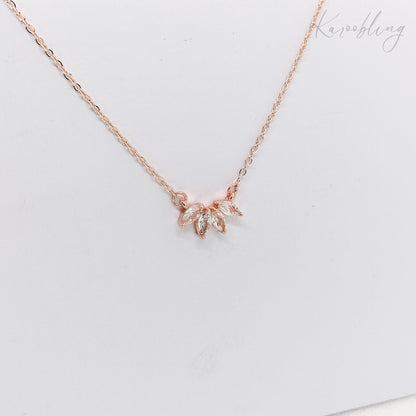 rose gold plated sunburst pendant necklace