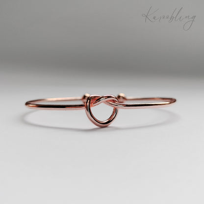 Rose Gold Knot Bangle