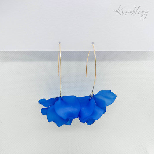 Royal Blue BlossomDrops Earrings