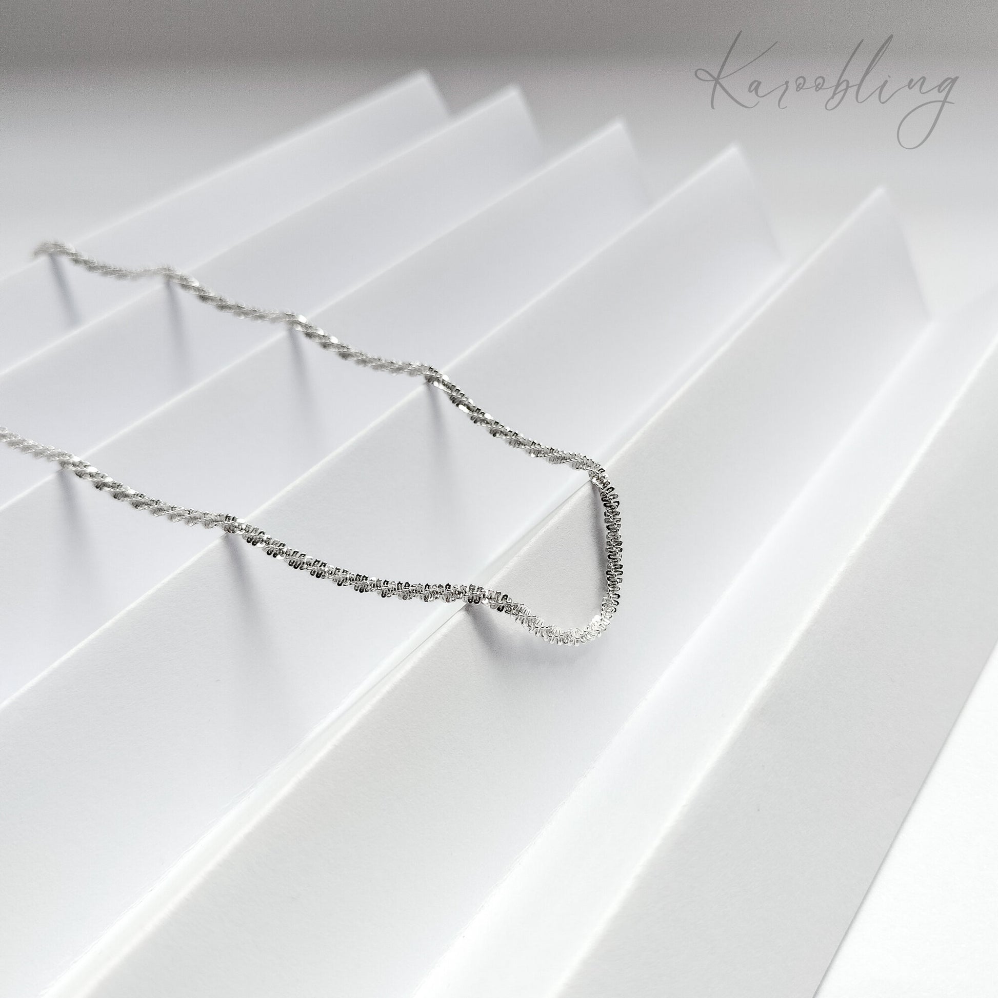 Silver TwinkleTwist Glitterstrand Necklace