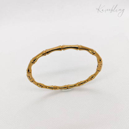 skinny bamboo bangle stack