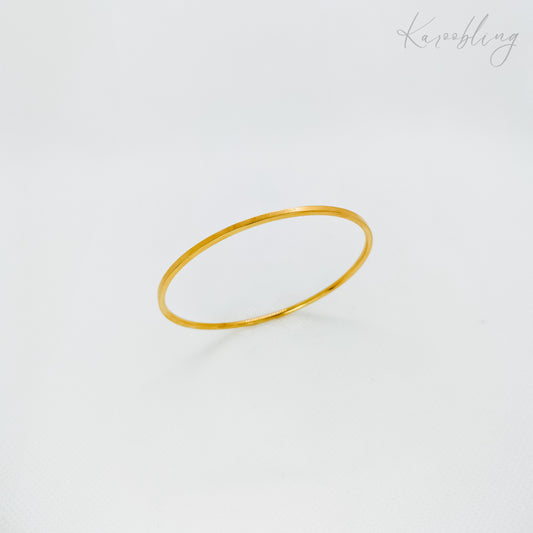 18K Gold Plated Slim Bangle