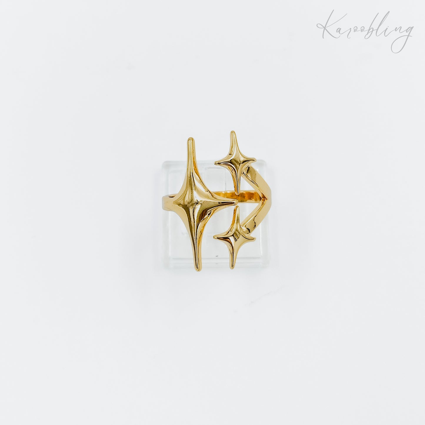 starburst gold plated ring (water & tarnish proof)
