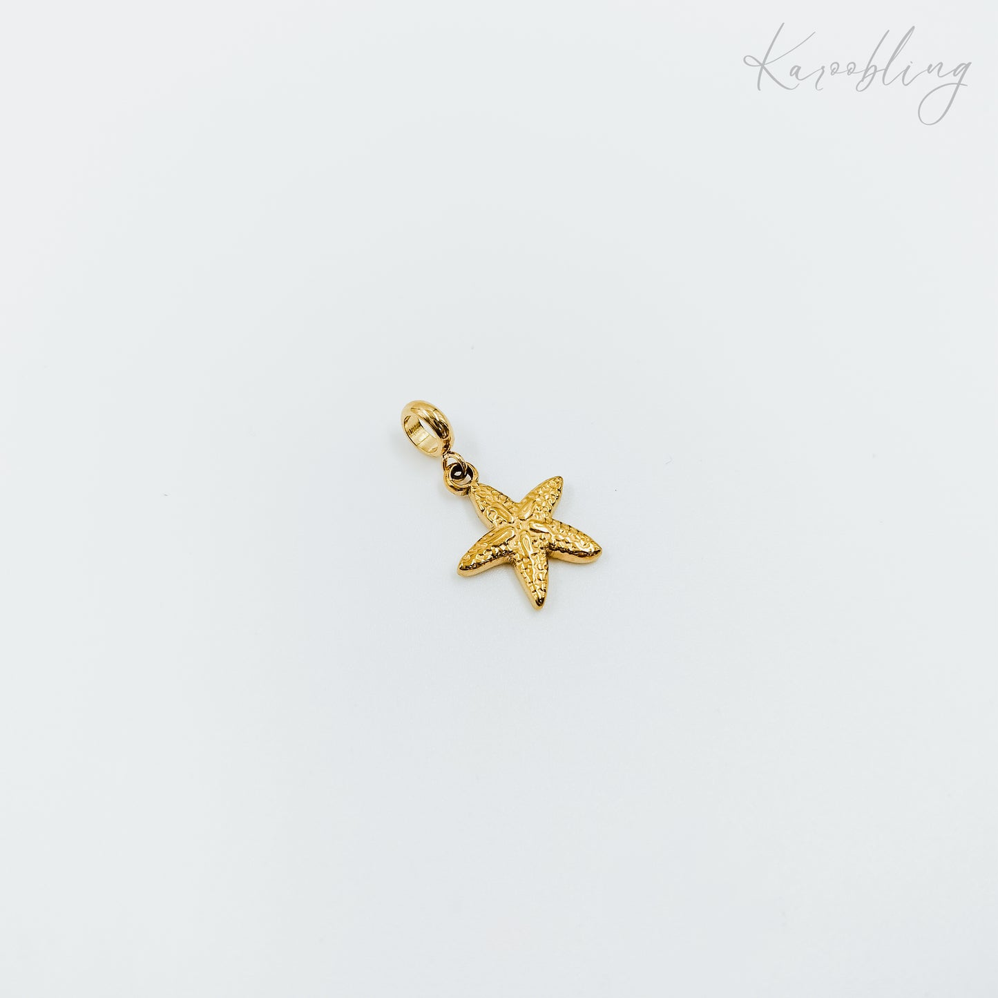 starfish charm gold plated (water & tarnish proof)