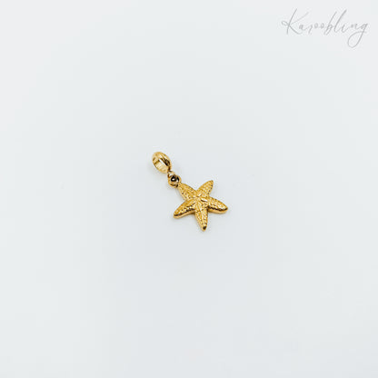 starfish charm gold plated (water & tarnish proof)