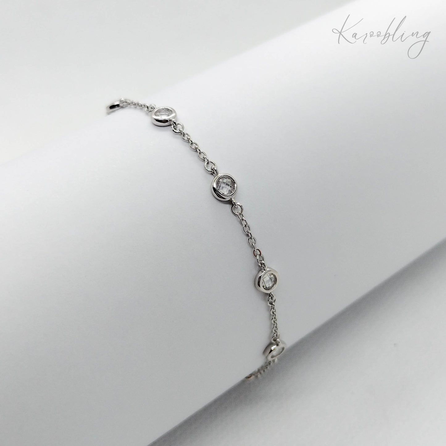 Sterling Silver CZ Bracelet