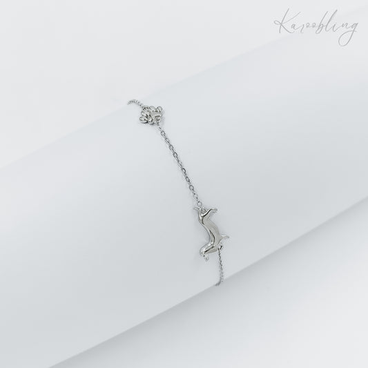 sterling silver dachshund charm bracelet (hypoallergenic jewellery)