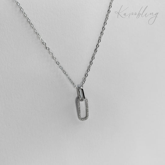 Sterling Silver Radiant Harmony Duo Necklace