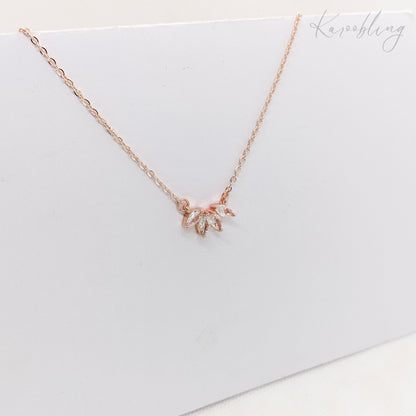 sunburst pendant necklace rose gold plated