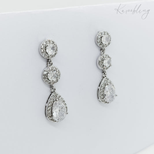 Dazzling Droplet Dangling Earrings