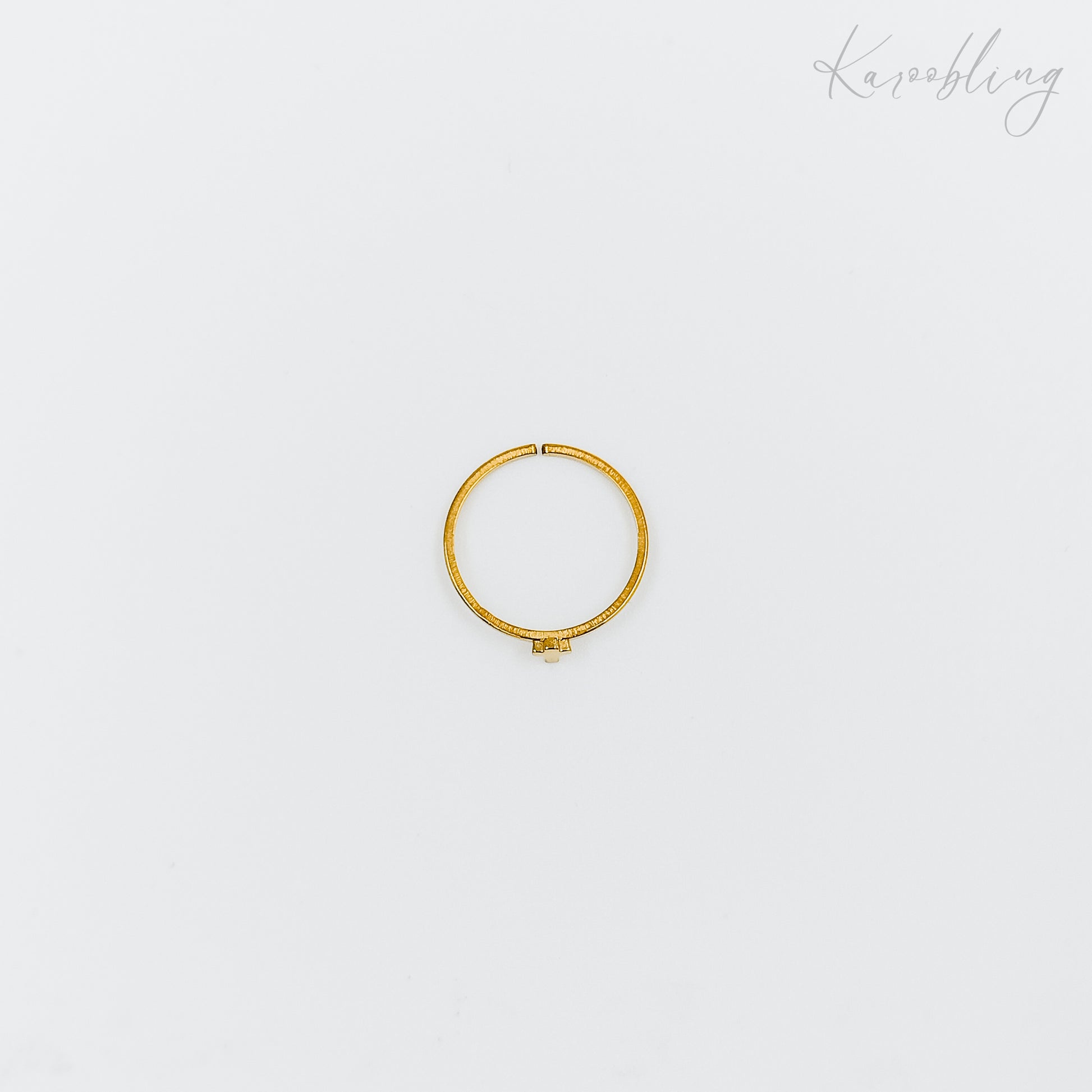 tiny cross ring gold plated (water & tarnish proof