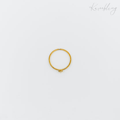 tiny cross ring gold plated (water & tarnish proof