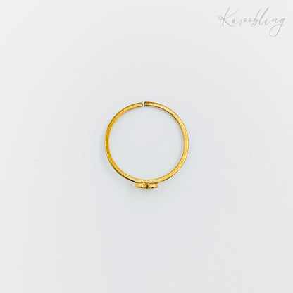 tiny heart ring gold plated (water & tarnish proof)