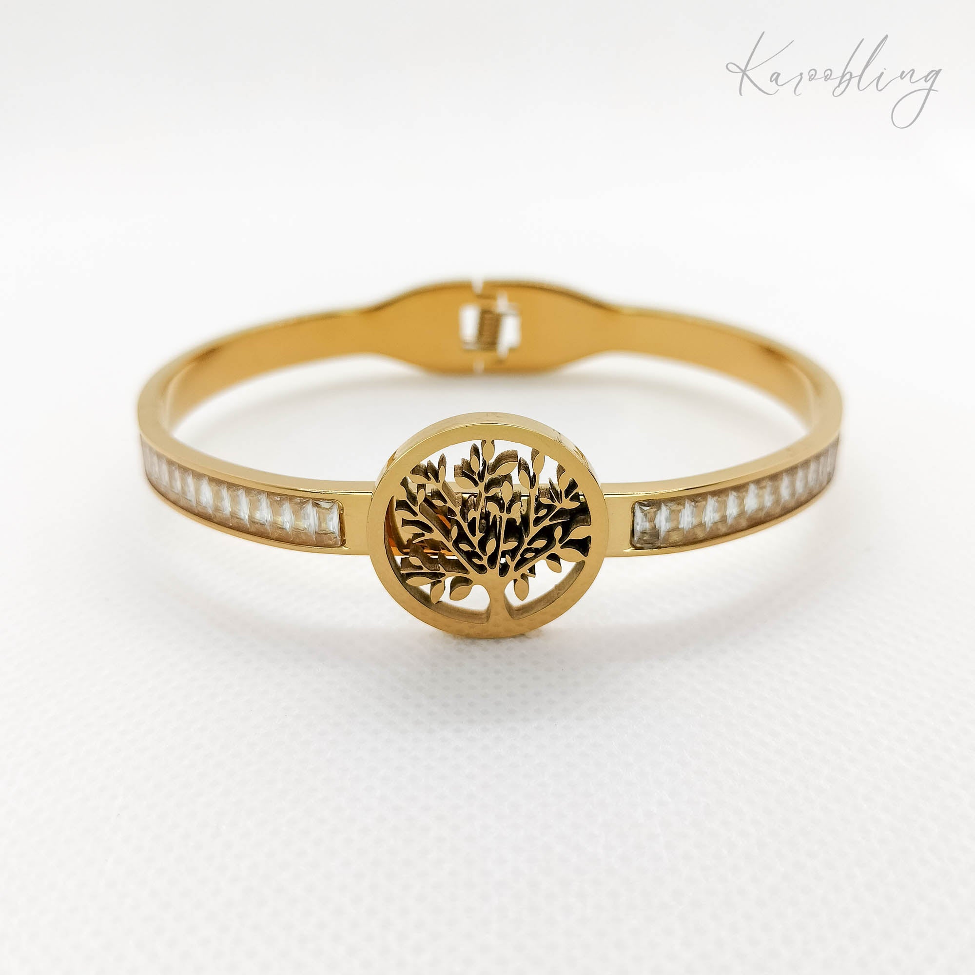 Bangle Tree Stack Bangle Tree Of Life Karoobling Jewelry Water & Tarnish Proof