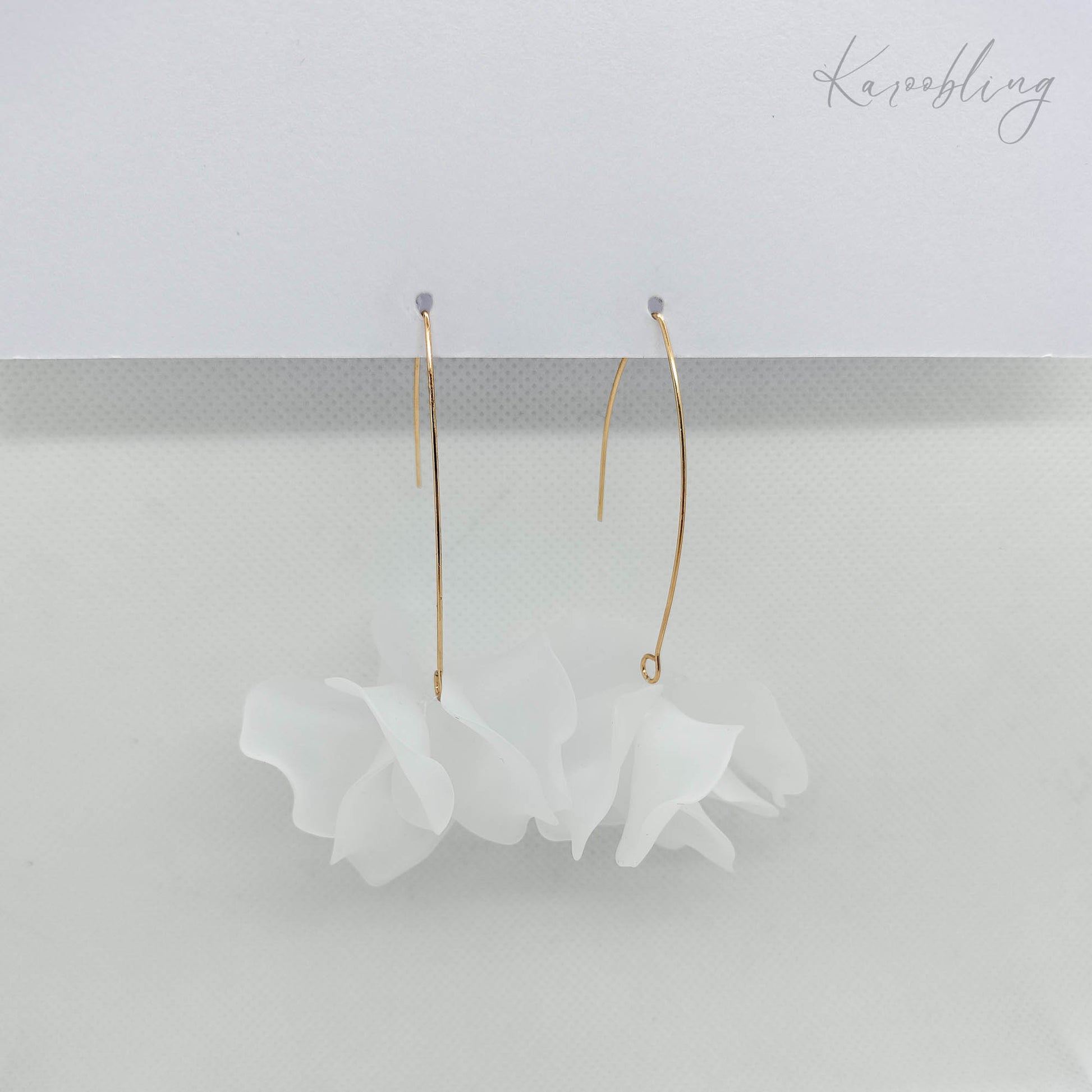 White BlossomDrops Earrings