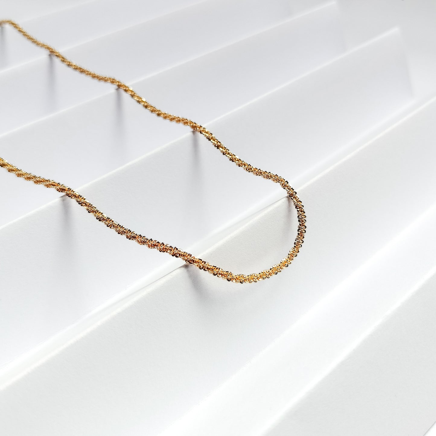 gold plated margarita chain necklace, fashion jewellery