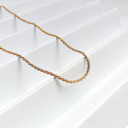 gold plated margarita chain necklace, fashion jewellery