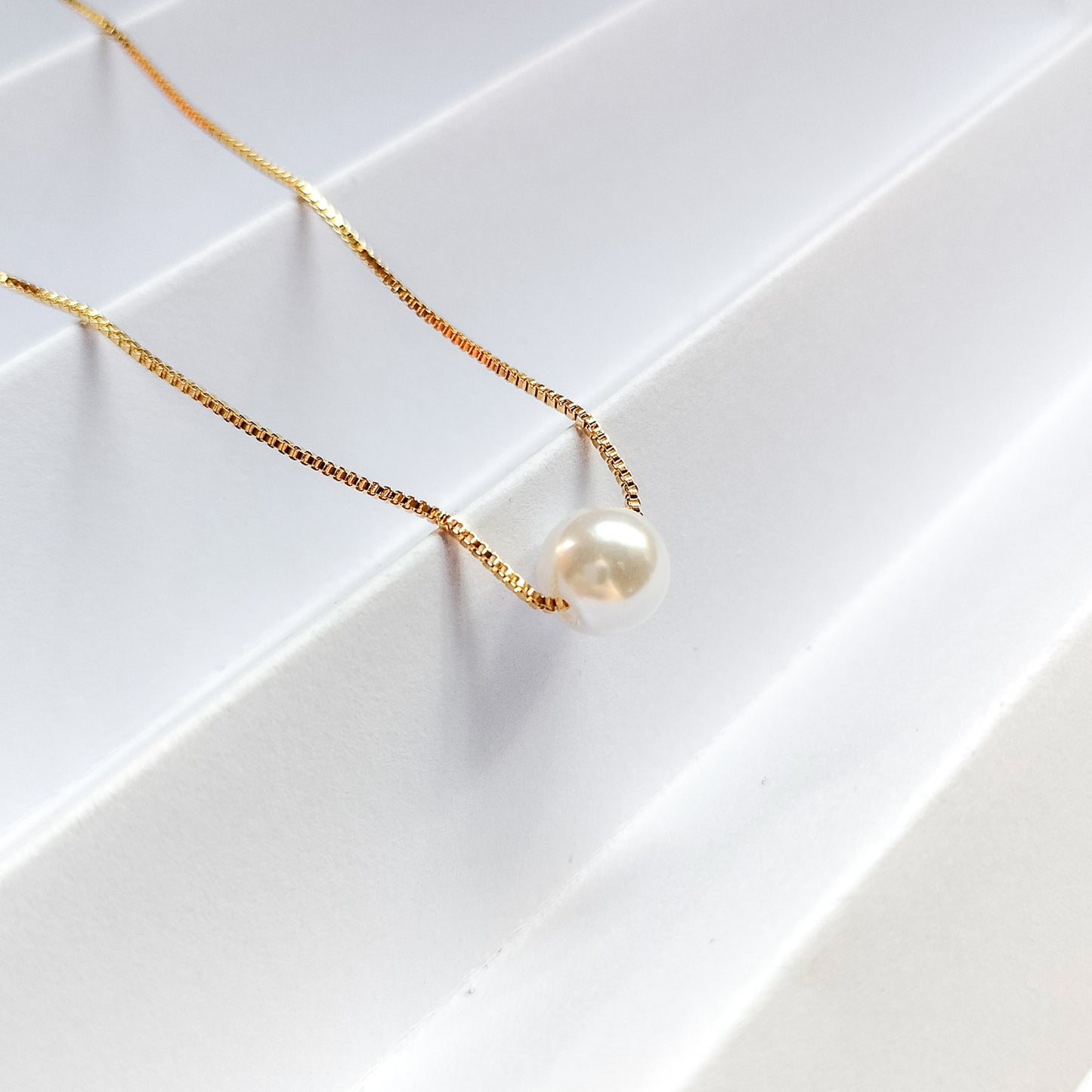 gold plated pearl pendant necklace, fashion jewellery