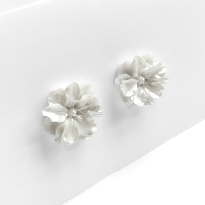 Pearl Flower Stud Earrings