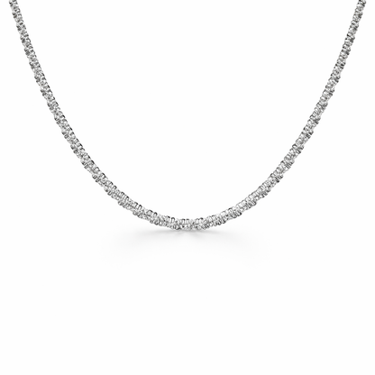 silver plated margarita chain necklace, fashion jewellery packshot
