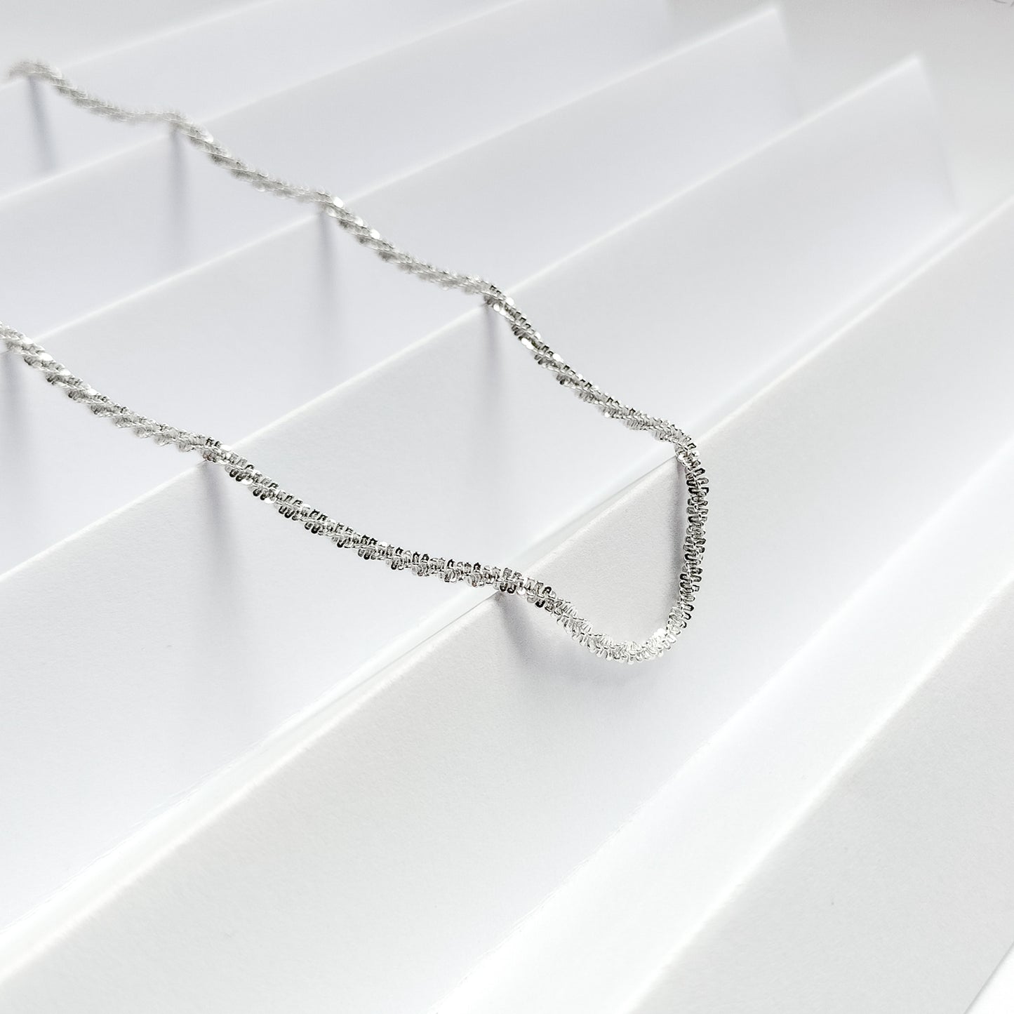 silver plated margarita chain necklace, fashion jewellery