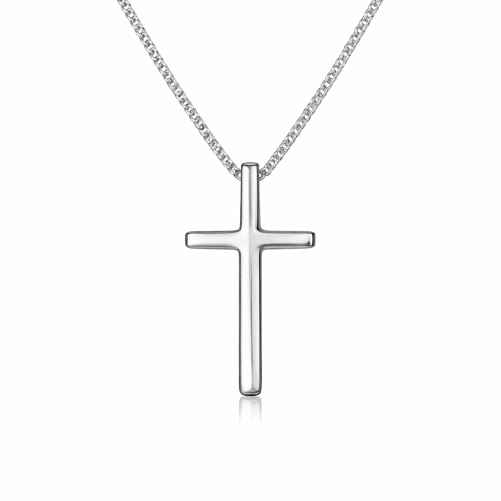 925 sterling silver cross necklace, hypoallergenic jewellery