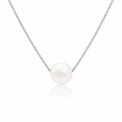 925 sterling silver pearl pendant necklace, hypoallergenic jewellery