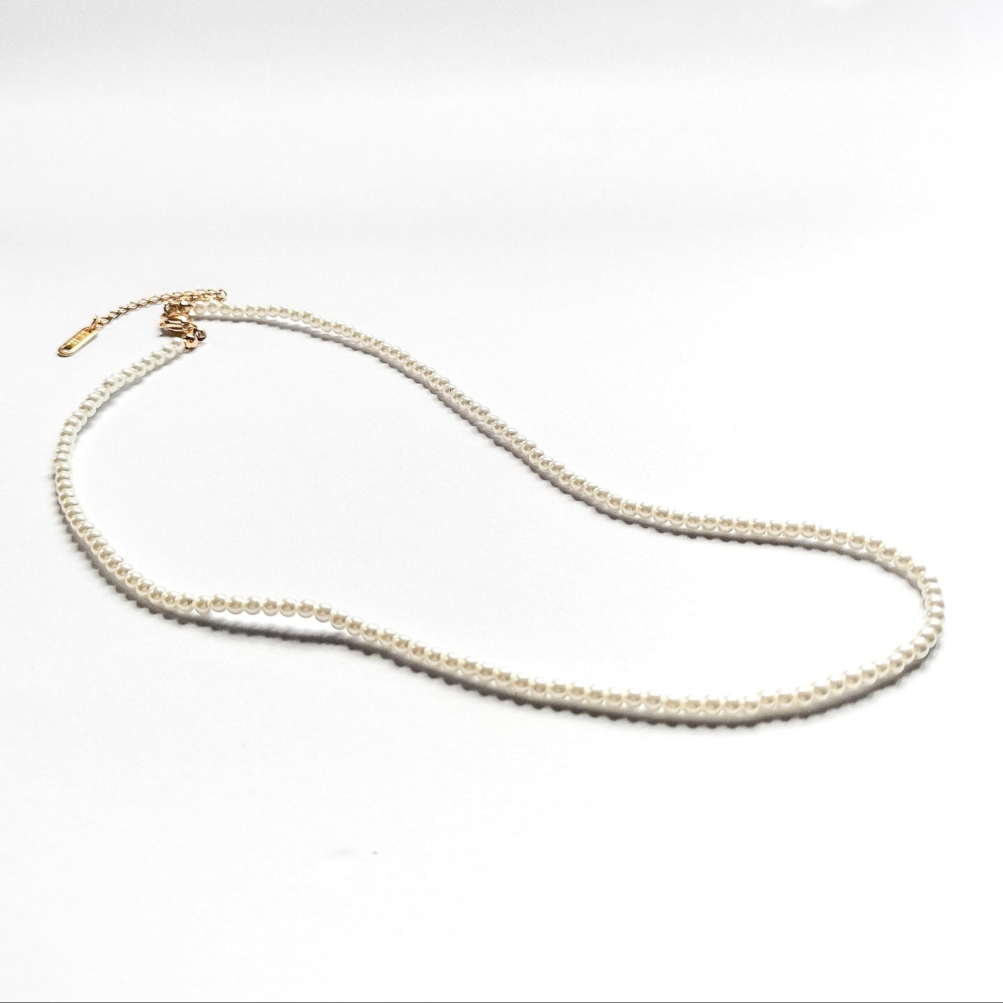 string of pearls chain necklace, water and tarnish proof