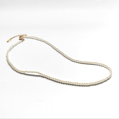 string of pearls chain necklace, water and tarnish proof